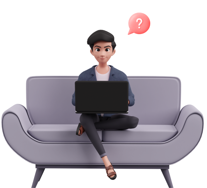 faq boy with logos